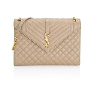 Large Envelope Monogram Matelassé Leather Shoulder Bag